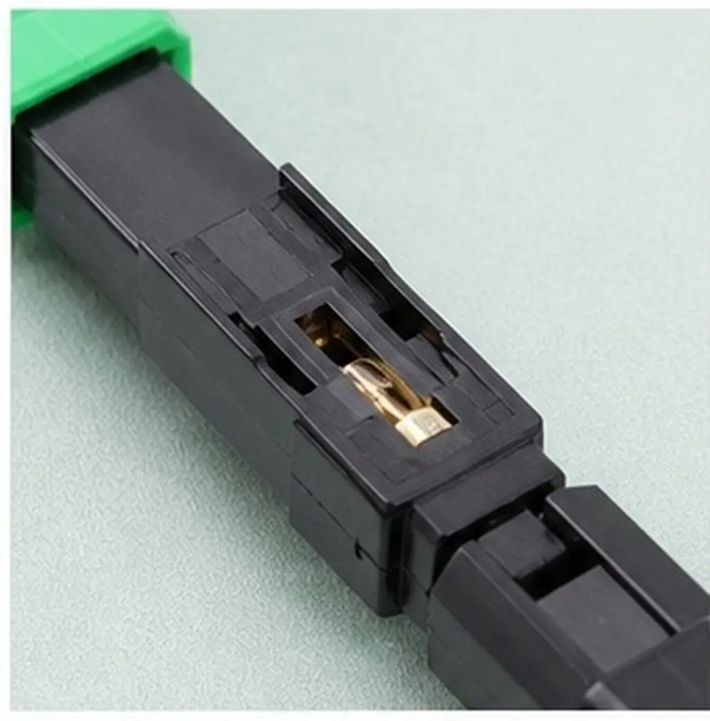10Pcs Optical Fiber Connector Single Mode Quick Assembly Fast Connection Low Loss Precision V-Groove Fiber Optic Adapter