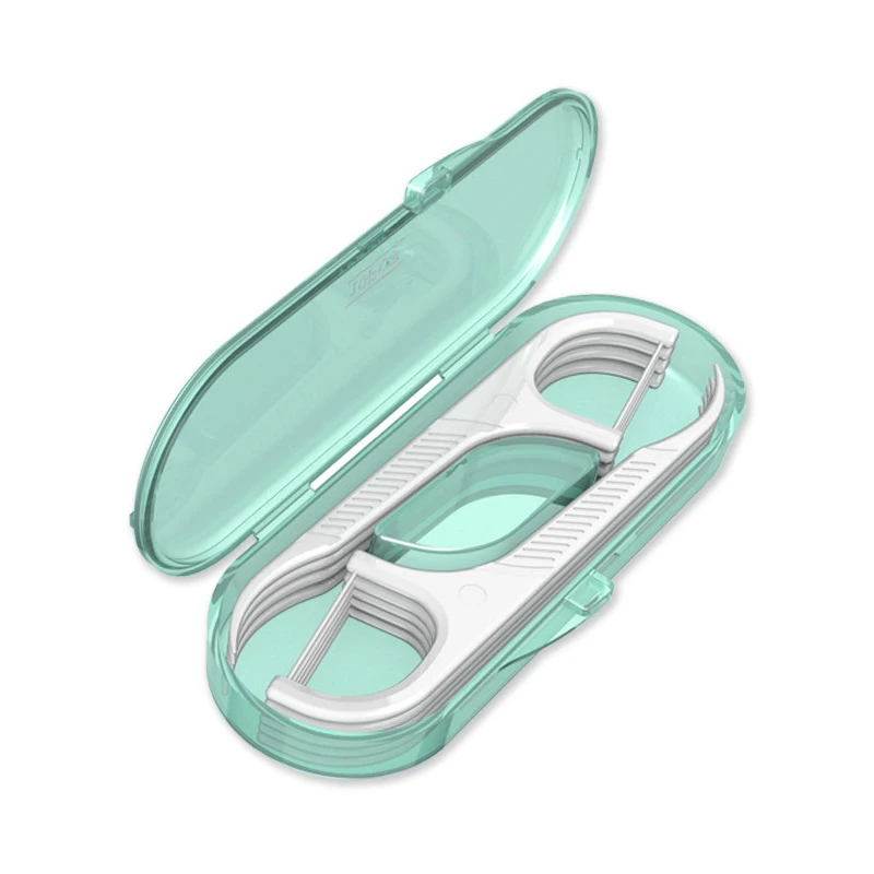 10 Pack Boxed Dental Floss Portable Travel Package Disposable Superfine Toothpick Line Dental Floss Storage Box Oral Care