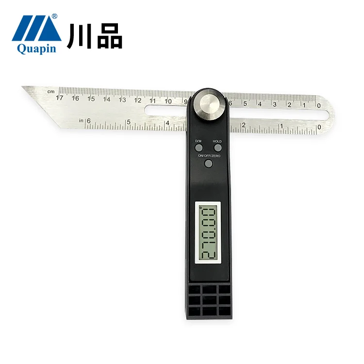 Digital Protractor Movable sliding T-shaped angle ruler Angle meter level ruler inclinometer digital caliper