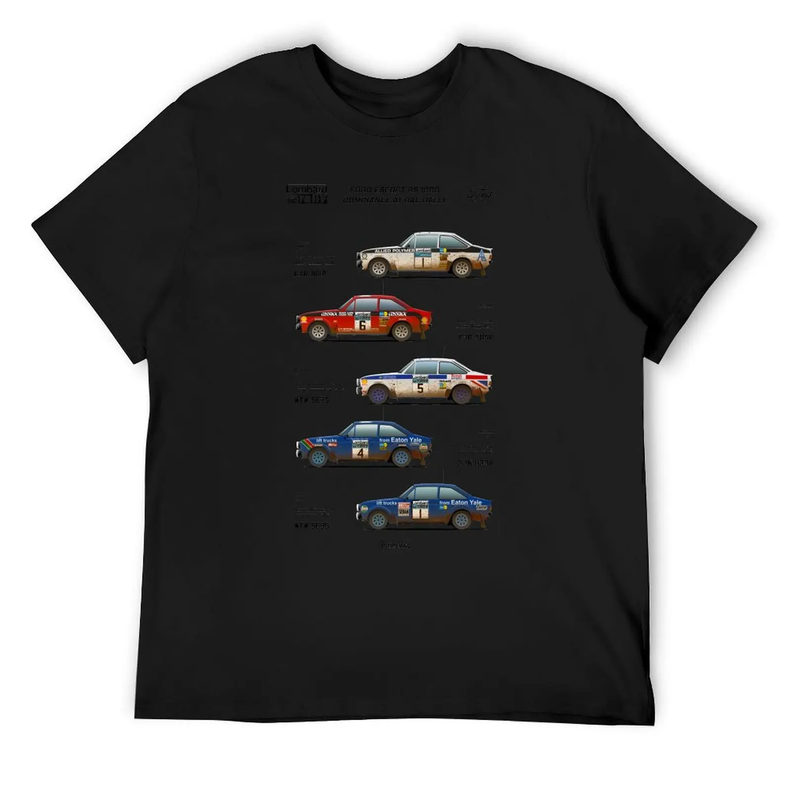 Ford Escort RAC Rally Tribute T-Shirt anime t shirts custom shirt mens clothing