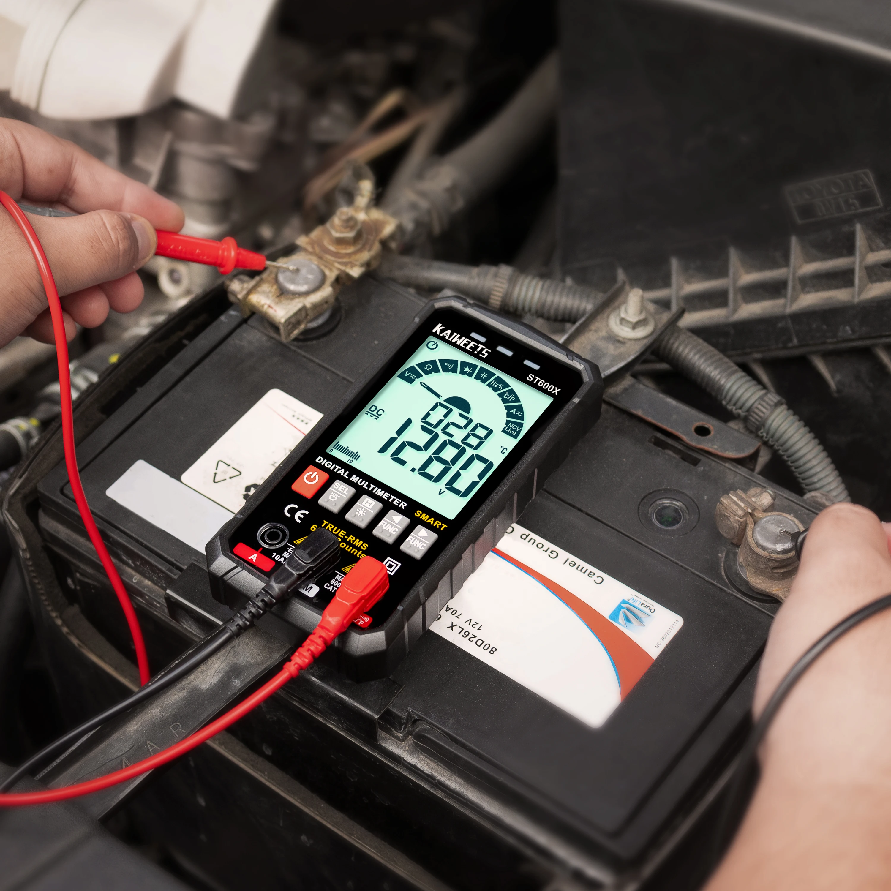 KAIWEETS ST600X Ture RMS Digital Multimeter Auto Range NCV Intelligent Multimetro Tester AC DC Voltage Capacitance Ohm Hz Meter