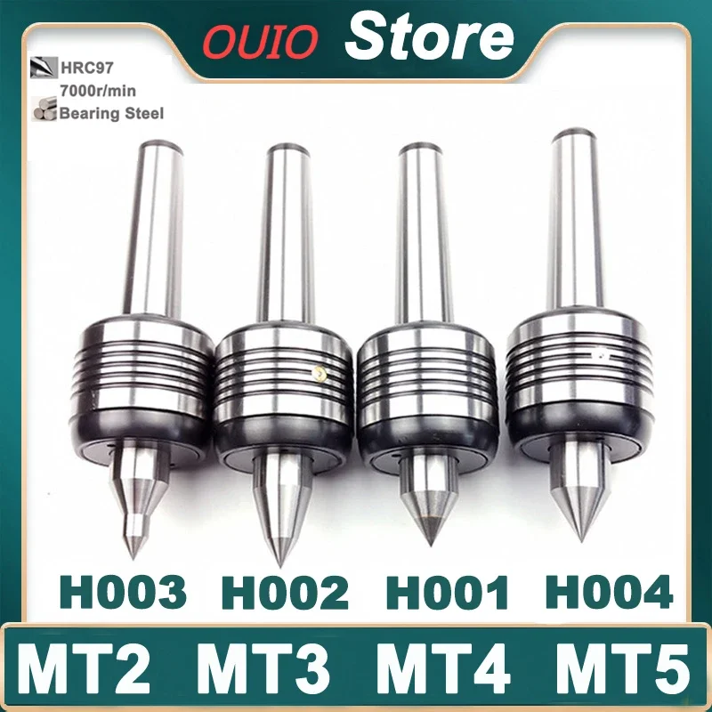 OUIO MT2 MT3 MT4 MT5 Morse Top Center  CNC Lathe Rotary Center Standard Double Cone Head Live Center Morse turning