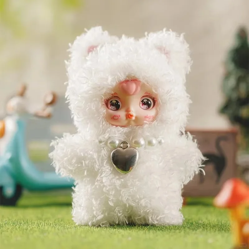 

Новый мини-виниловый слепая коробка с котом Юми, модный игровой кулон, милая серия, коллекционный подарок для девочек, брелок на день рождения, глаза могут вращаться