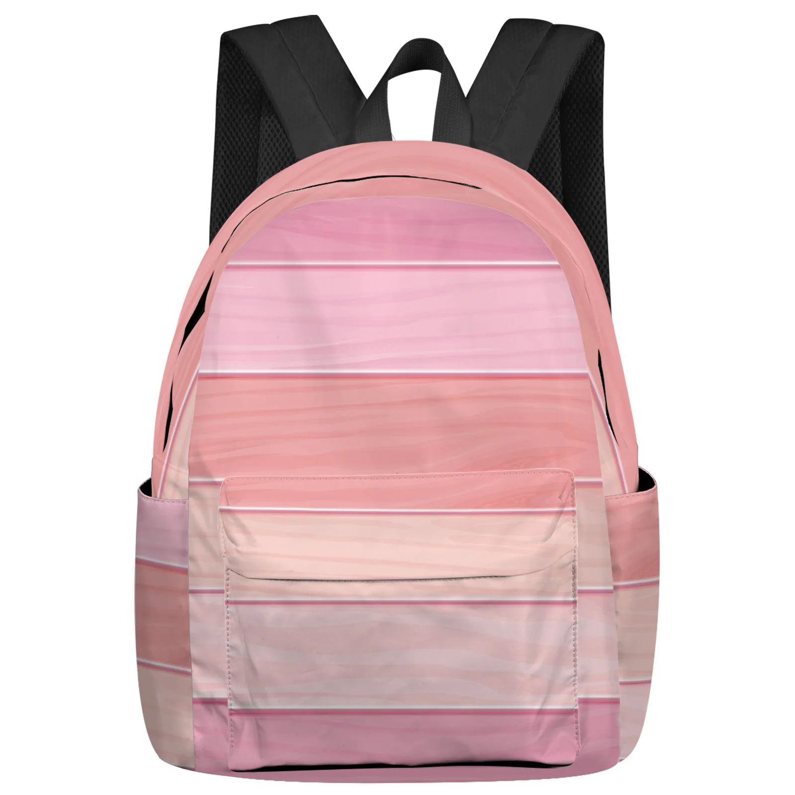 

Wood Grain Candy Pink Women Man Backpacks Waterproof Travel School Backpack For Student Boys Girls Laptop Book Pack Mochilas