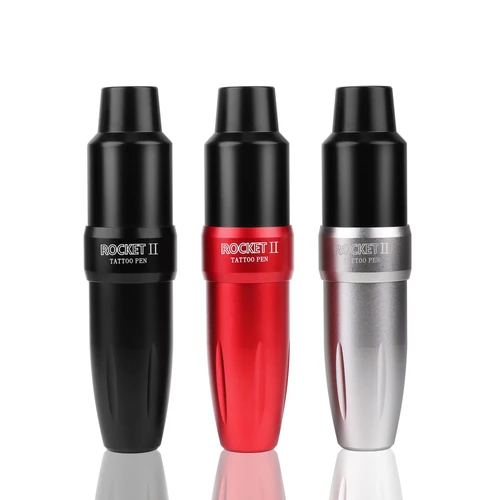 Rocket II-máquina de tatuaje profesional, pluma con interfaz RCA, Motor japonés, potente revestimiento y sombreado, juego de pistola de tatuaje rotativa