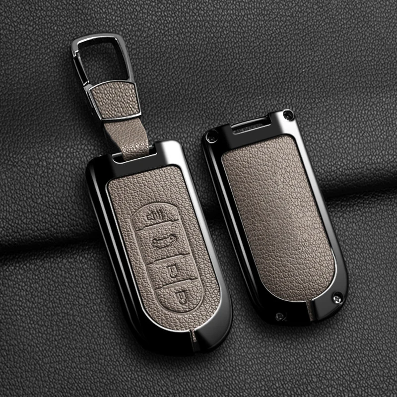 Кожаный чехол из цинкового сплава для Toyota Passo Roomie, для Daihatsu Canvas, чехол для смартфона, аксессуары для ключей