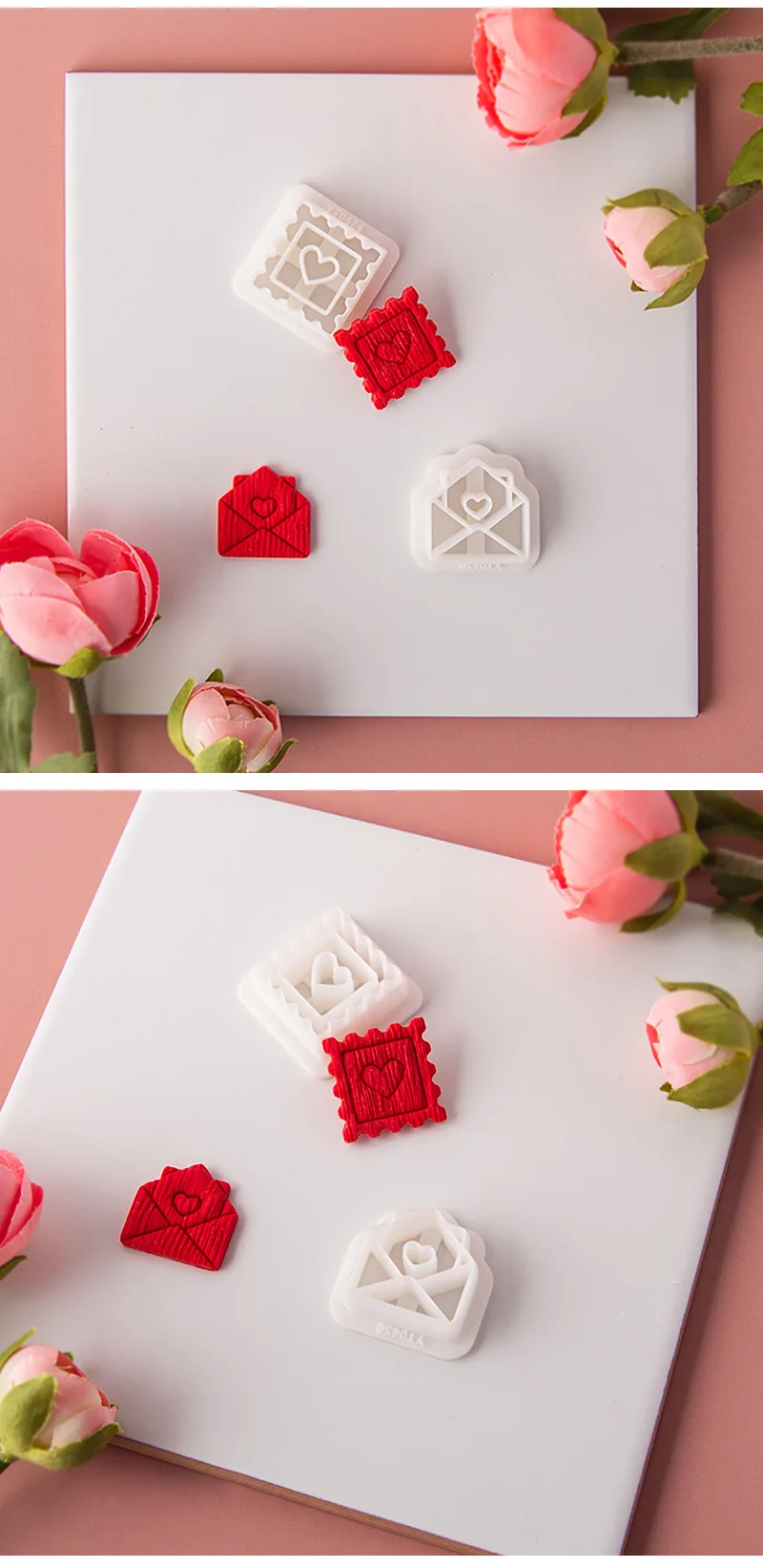 Valentinstag Serie Liebe Polymer Clay Ohrring Schneider Form Hochzeit Party Geschenk DIY Ohrringe Schmuck Anhänger Schneiden Sterben Formen – Detail 18