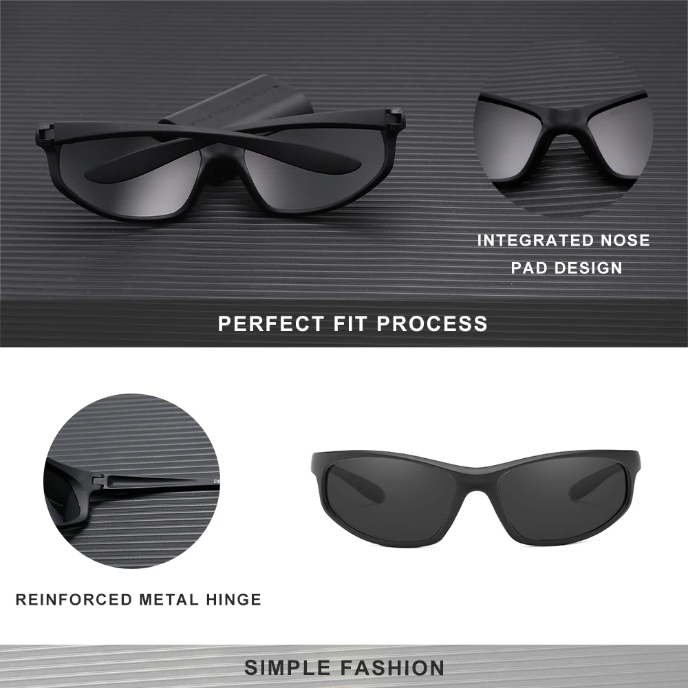 Kingseven neue Reit sonnenbrille für Männer Pastinaken Anti reflex polarisierte uv400 Sport brille hochwertige tr90 Brille – Detail 1