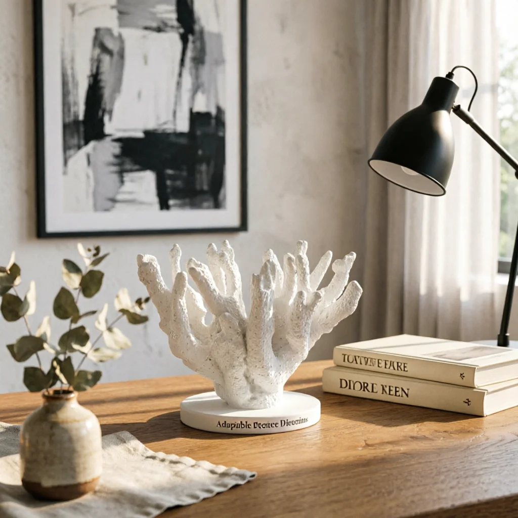 Ocean-Inspired Textured Surface Stable Base Resin Coral Sculpture Coral Sculpture Resin Decor