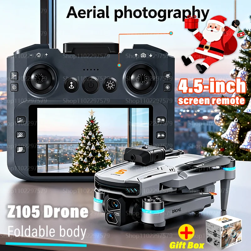 جديد RC Z105 الطائرة بدون طيار 1080P HD كاميرات مزدوجة 5G واي فاي التدفق البصري المهنية التصوير الجوي فرش كوادكوبتر الأولاد لعبة الهدايا