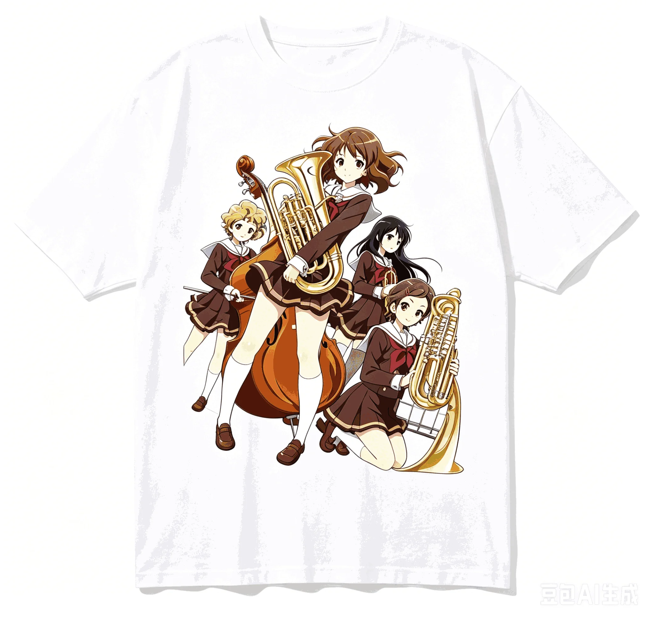 Sound! Euphonium Cotton T-shirt 2026 New Model shirt personality Clothes Year round clothing Short Retro Streetwear soft Couples