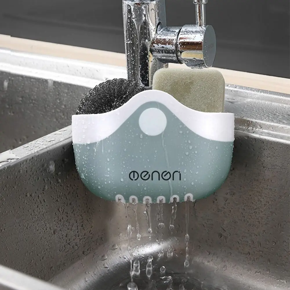 

Portable Plastic Storage Drain Basket Reusable Hanging Drain Basket Bag Adjustable Soap Sponge Drain Rack Home
