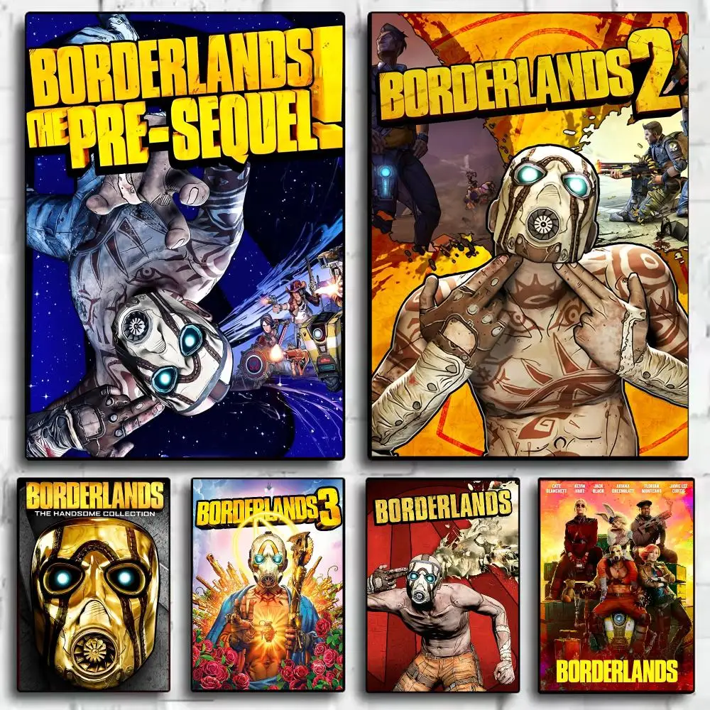 game B-BORDERLANDS Poster Wall Stickers Self Adhesive Art Decals for Bedroom Living Room Home Decor Print Mural HD Gift