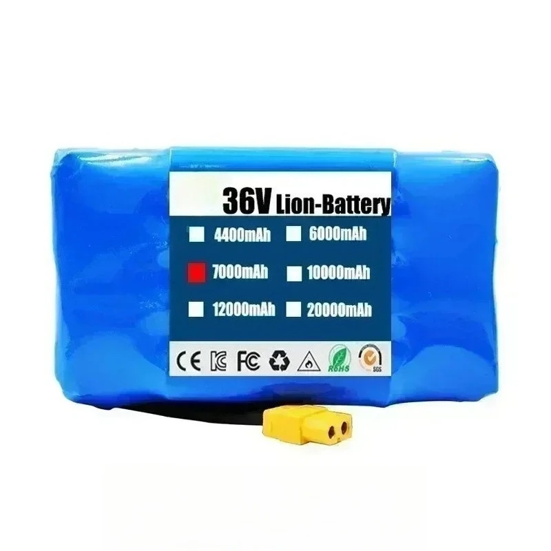 36V 12000mAh 10s2p Battery for Electric Self Balancing Scooter HoverBoard Unicycle High Capacity