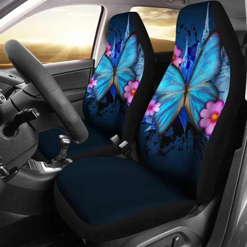 

Butterfly Car Seat Covers (Set Of 2) - Universal Front Car and Suv Seat Covers - Custom Seat Protector - Car Accessory - gift fo