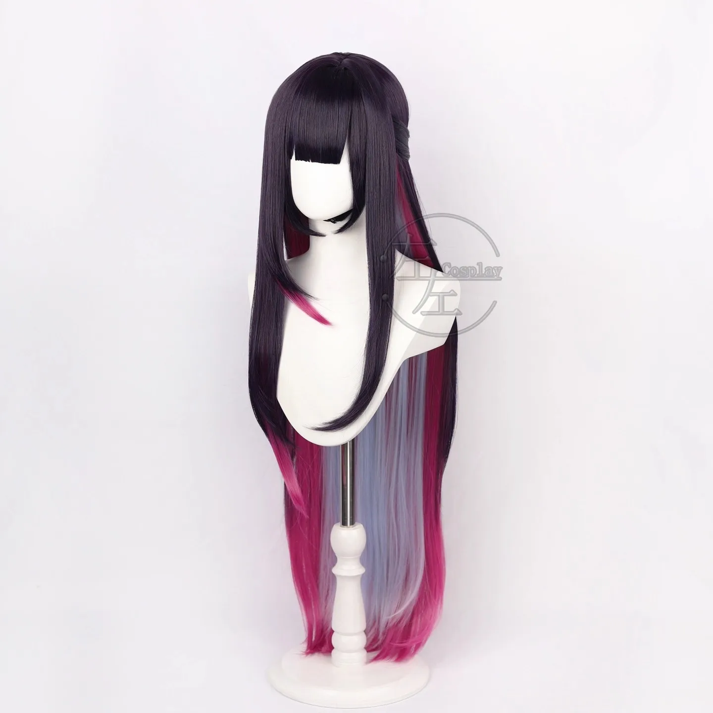 Spiel Helektra Cosplay Perücke Honkai Star Rail Cosplay Hitzebeständige Synthetische Perücke Halloween Party Rolle Spielen Haar Helektra + Perücke Kappe
