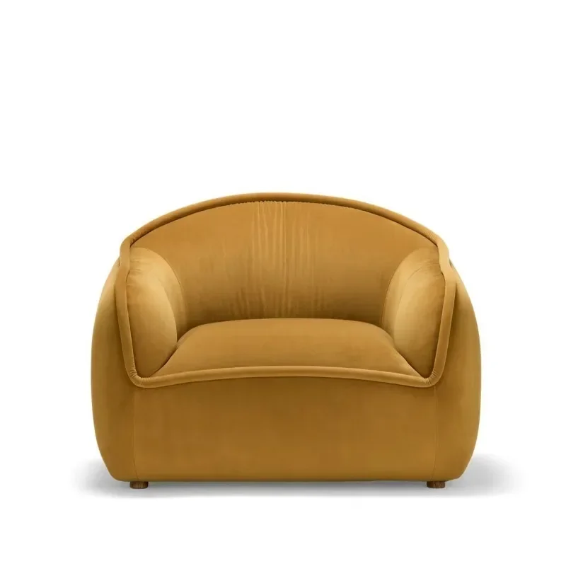 Designer casual fabric romantic cream wind lazy wind balcony study single sofa chair