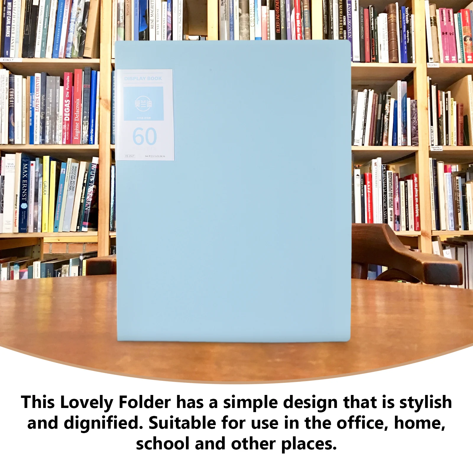 

Folder Organizer for Desk Manager Display Book Blue Document File Expanding School