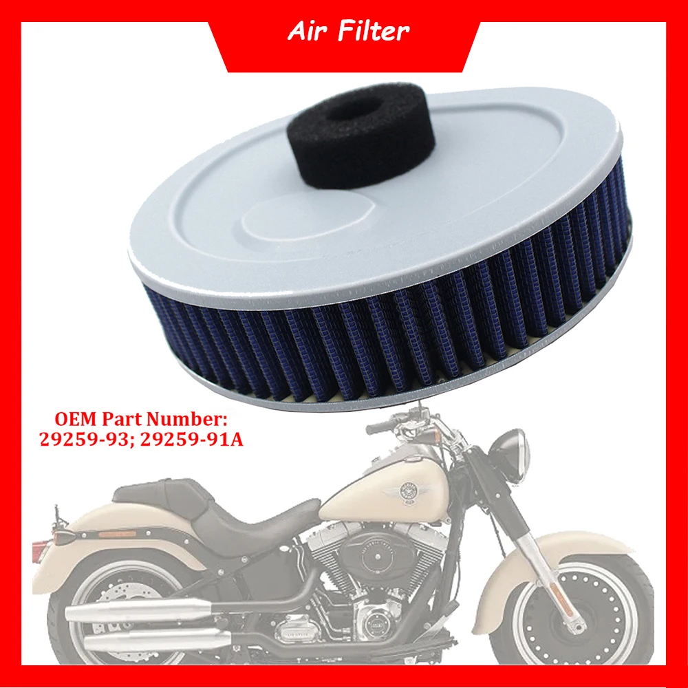 

Motorcycle Air Filter Cleaner 29259-91A Air Intake Filter Element For Harley Electra Glide Fat Boy Dyna Glide FLHR Road King