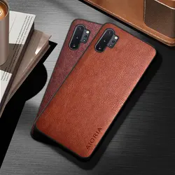 case for Samsung Galaxy Note 10 Plus Lite funda 5G luxury Vintage Leather skin coque cover for samsung note 10 plus case capa