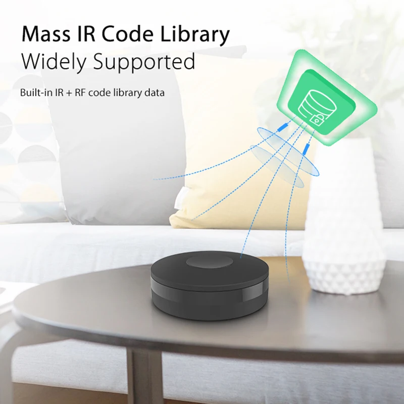 Mando a distancia NEO WiFi IR, compatible con USB, IFTTT, Control remoto inteligente Universal para TV, DVD, AUD, CA, funciona con Alexa y Google Home