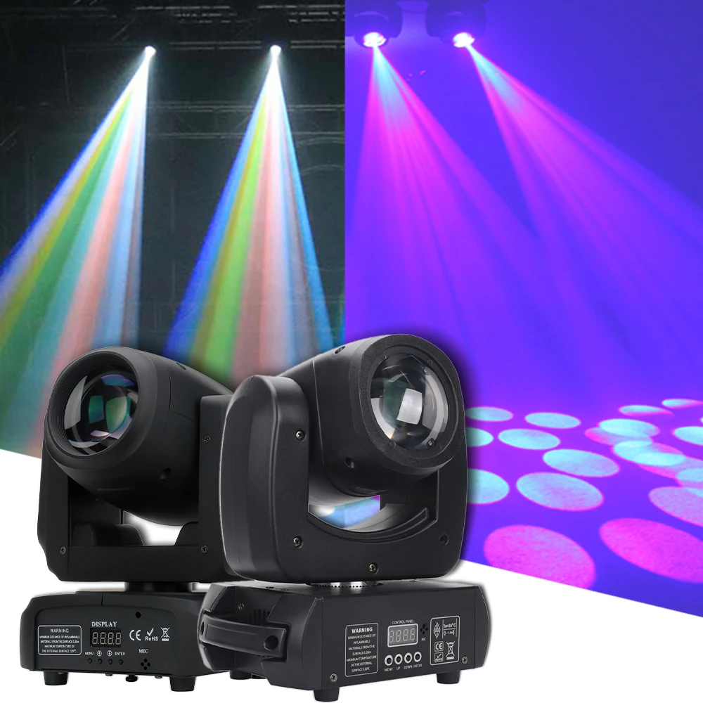 YUER Combination 100W LED Moving Head High Bright Mobile Heads Beam Effect For Home Disco Bar Stage Wedding Show DJ Party Light