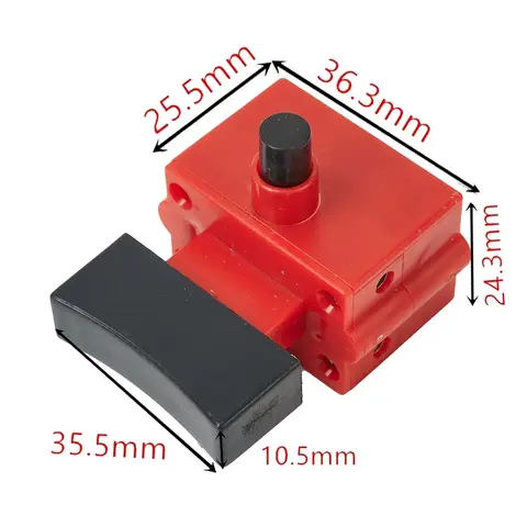 FA2-10/2B 250V 5E4 Large Pullout Crane Cutter Cutting Machine Switch Built-in Speed Control Knob, Plastic Casing Trigger Switch