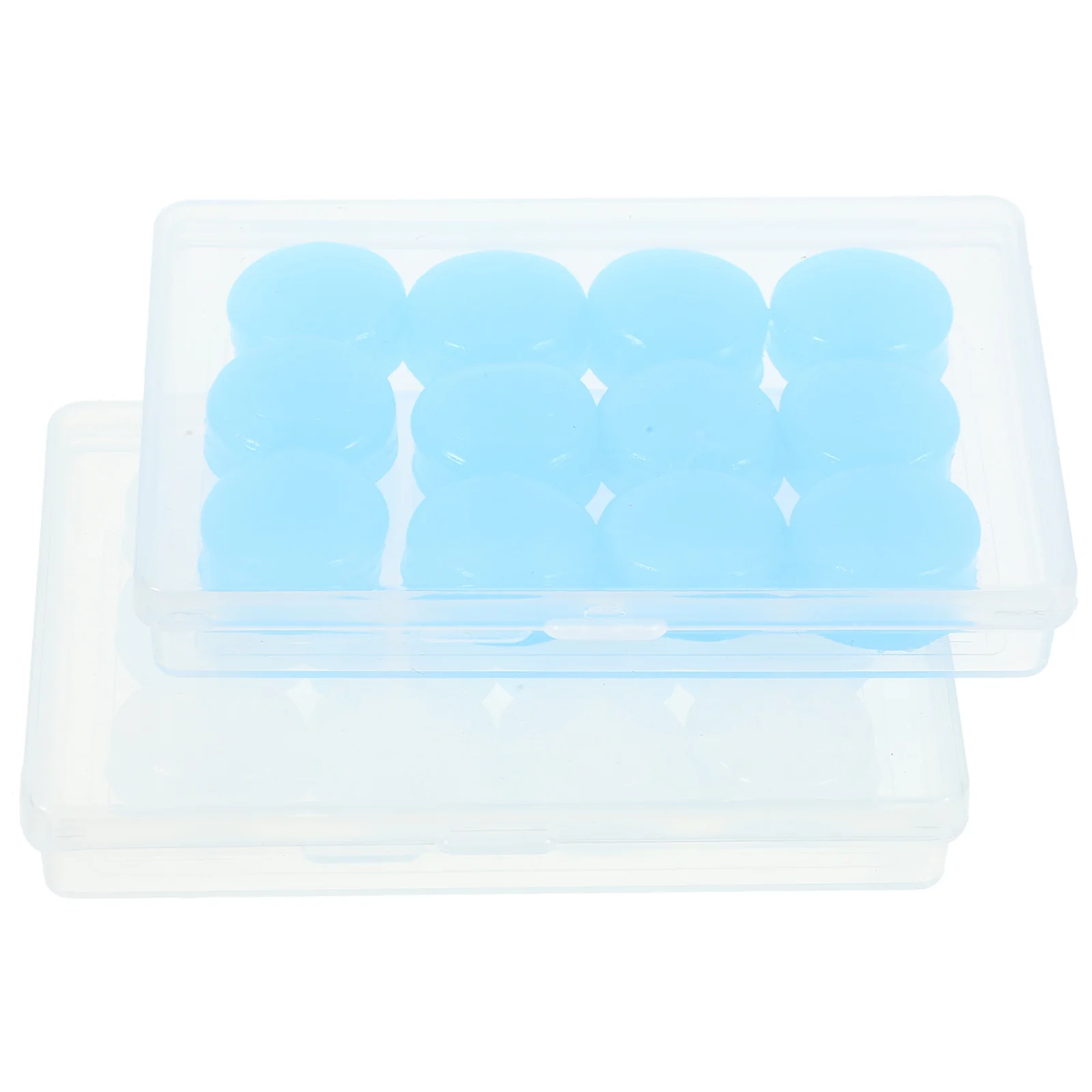 

Sleeping Earplugs Soft Silicone Noise Cancelling for Adults Travel Swimming Snoring Musicians Blue Transparent