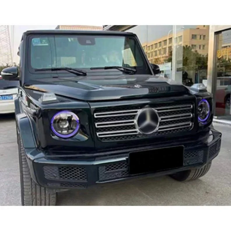 TITANX. สําหรับการอัพเกรดคุณภาพสูง LED ไฟหน้าไฟหน้าแบบสัมผัสสีฟ้าสําหรับ Mercedes Benz G Class W463 หัวโคมไฟหัว