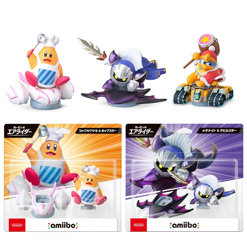 ARTSWIFT Figura NFC de Nintendo Amiibo Kirby Air Riders (Meta Knight y Devil Star), Versión Asiática, Compatible con NS