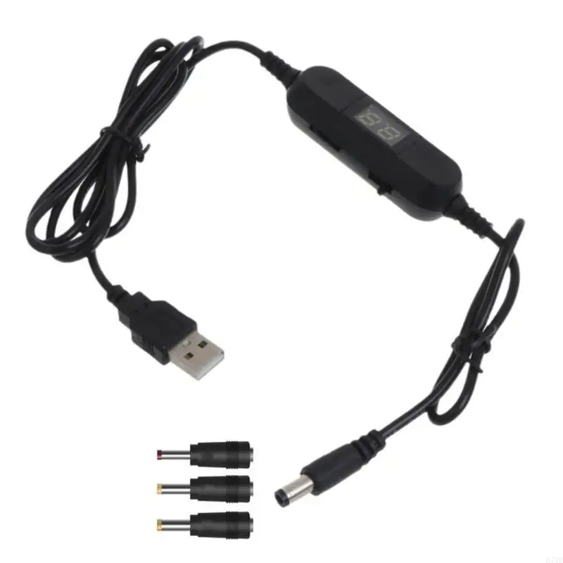 

H7JF USB на питание регулируемого шнура DC5.5x2,1 мм зарядки кабель +3 адаптер