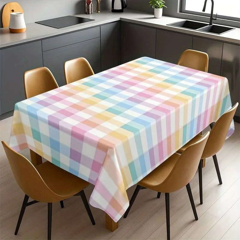 A high-quality tablecloth with soft and beautiful colorful patterns