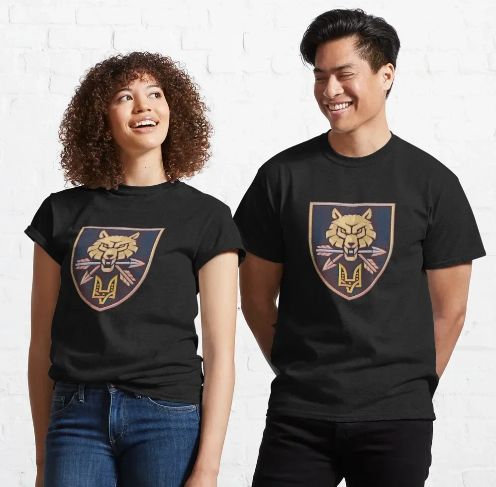 

Ukrainian Special Force Wheat & Red Arrow Insignia T Shirt. Short Sleeve 100% Cotton Casual T-shirts Loose Top S-3XL