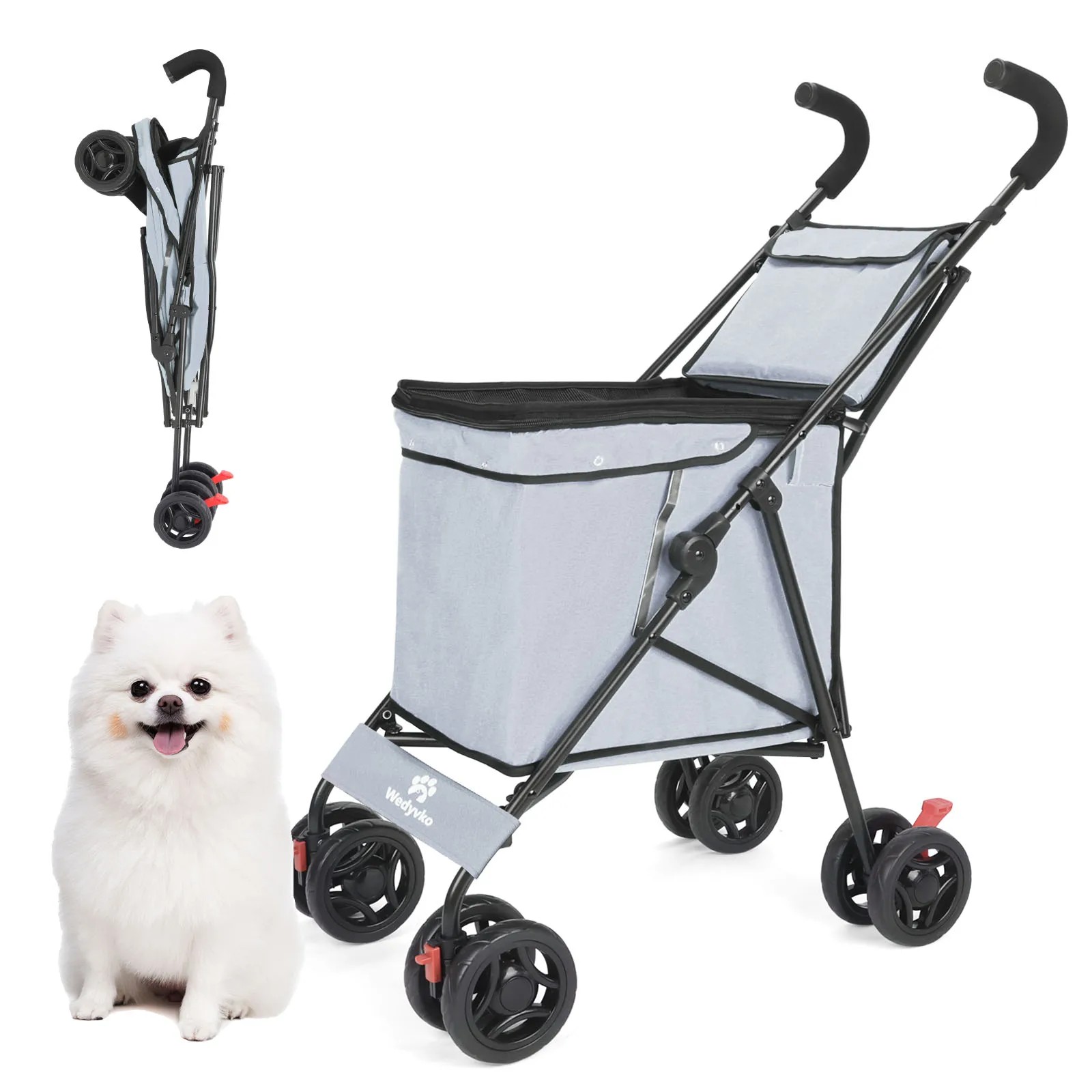 

Multifunctional Cart Folding Portable Lightweight Market Purchase Bag Trolley,Pet Stroller,For Picnic accesorios para perros