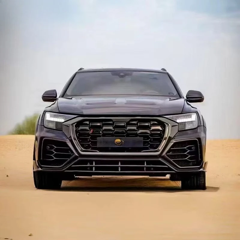 For ’Audi Q8 RSQ8 Upgraded Mansor Style Carbon Fiber Car Bumper Wheel Arches Mudguards Side Skirts Rear Diffuser Body Kit