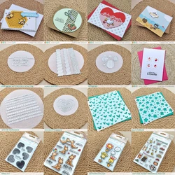 Love Pigs and Bears Rooster 2026 NEW Cutting Dies Scrapbook Diary Decoration Stencil Embossing Template DIY Greeting Card
