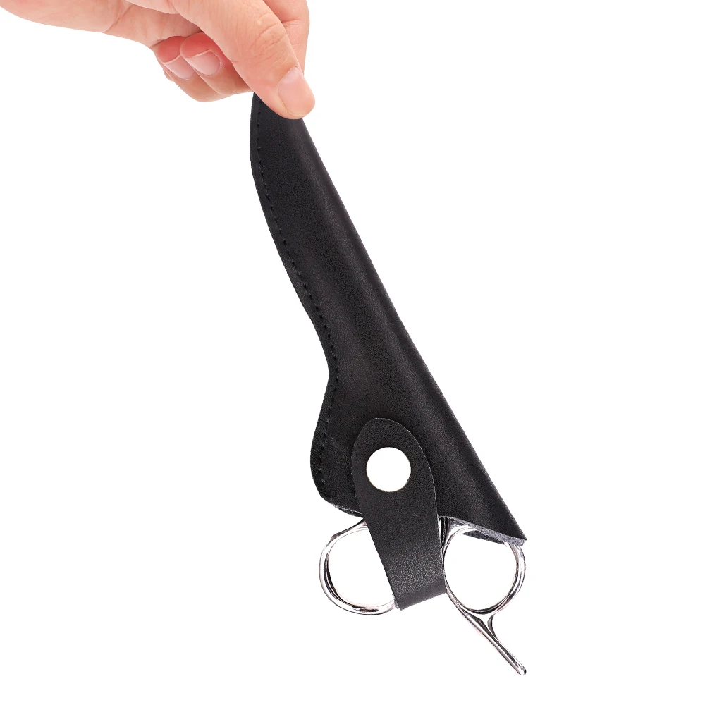 Professional Scissors Protection Cover Salon PU Leather Scissors Bag Portable Haircutting Shear Pouch Barber Accessories