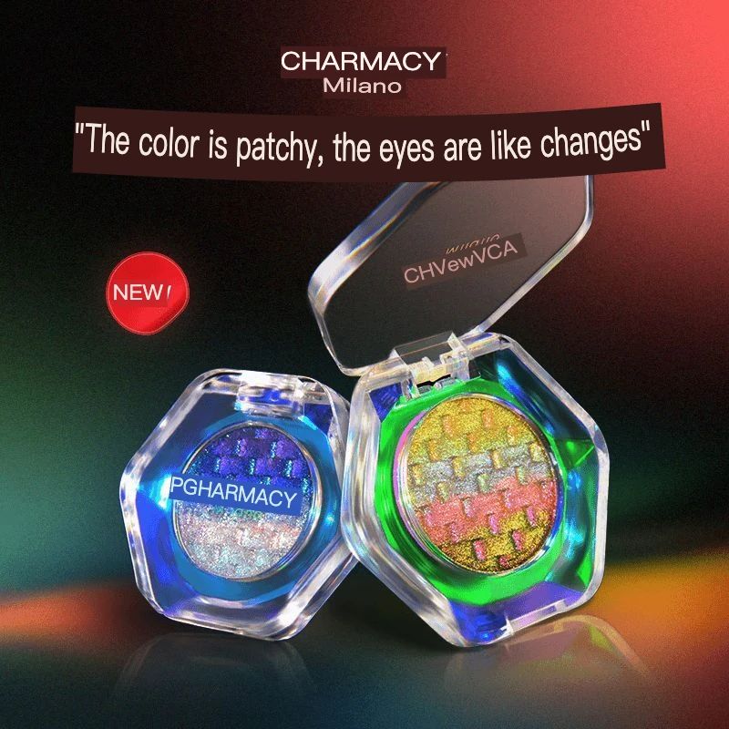 

CHARMACY/ Qiao Mei Optical Chameleon Rainbow Flash High Gloss Eyeshadow Brightening Five-color Gradient High Saturation