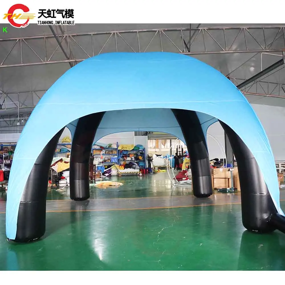 Nach Maß 4m/5m/6m Aufblasbare Spinne Zelt Outdoor Camping Werbung Aufblasbare Rasen Zelte Schnelle tür Schiff