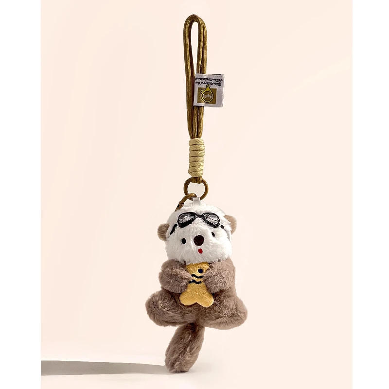 

HQ Cute Sea Otter Keychain Personalized Key Ring Plush Toy Cartoon Keychain for Bags Charm Decorative Jewelry Accessories Gifts