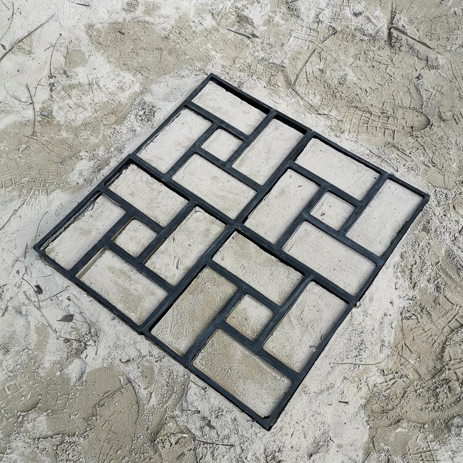 

1 шт., форма для садовой цементной напольной плитки, многоразовая пластиковая форма для тротуарной плитки для Diy, ступенька, каменная дорожка, инструмент для изготовления бетонного формования