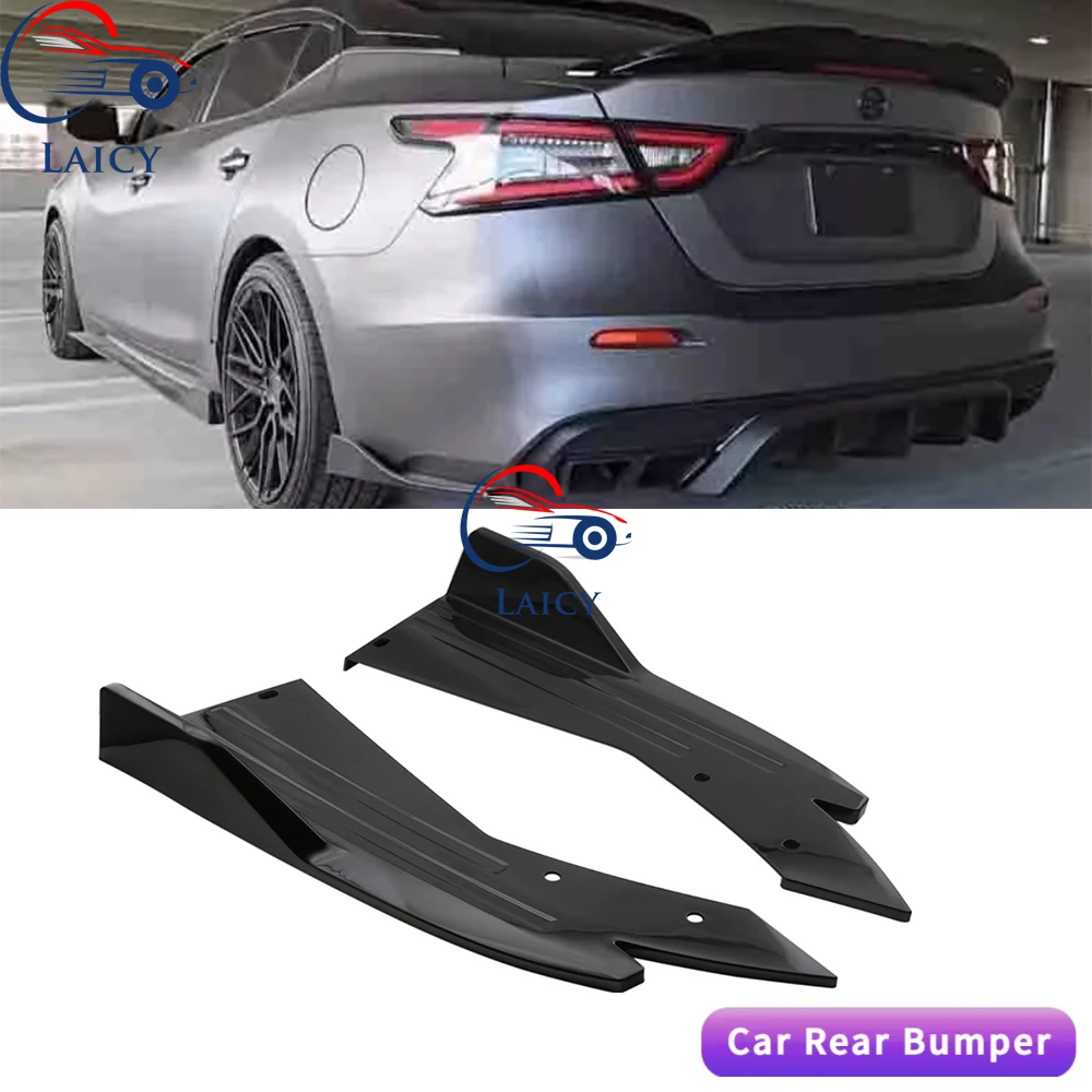 

LAICY For N-issan Maxima Car Rear Bumper Spoiler Lip Splitter Diffuser Body Kit Side Skirt Protector Covers Black