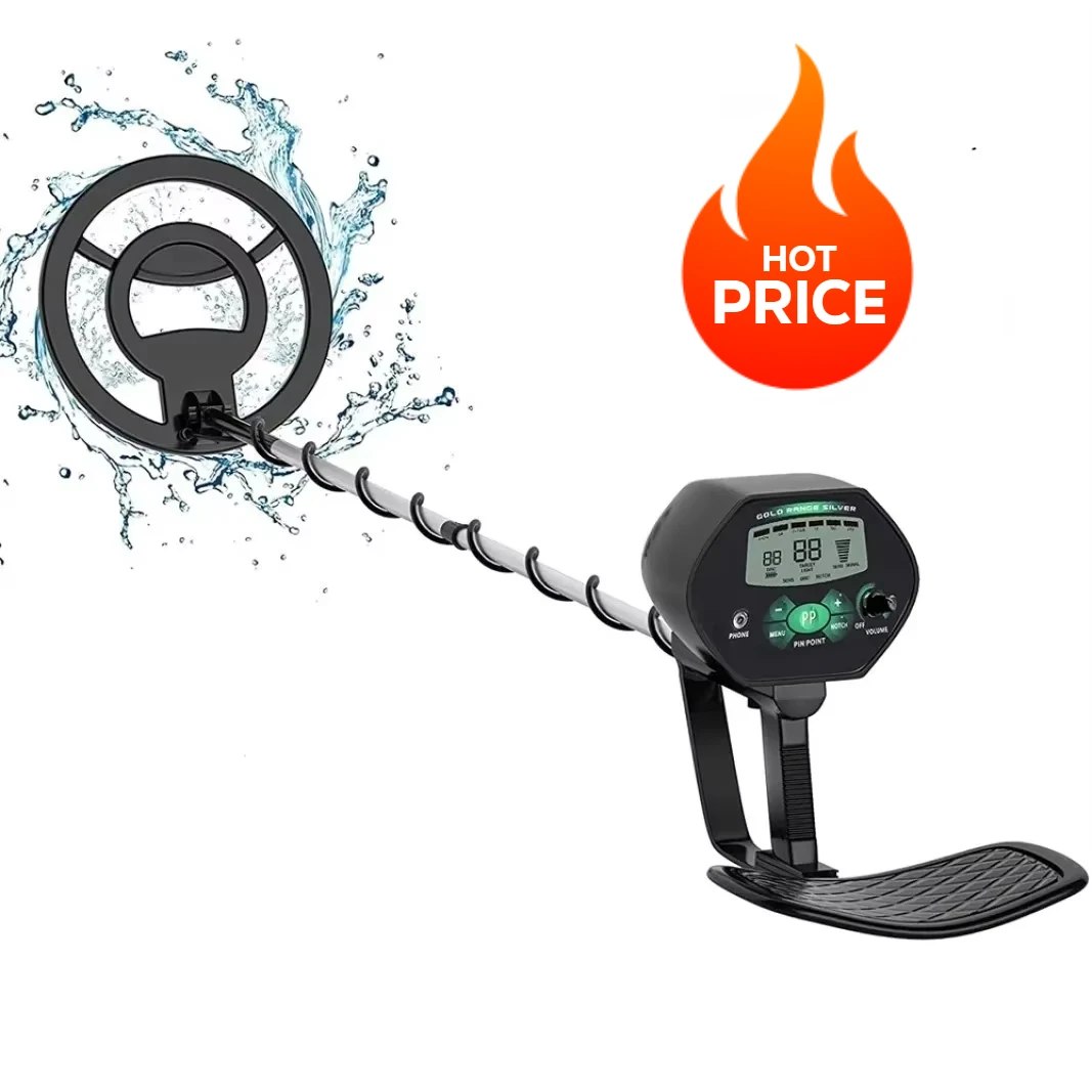 

2025 New Metal Detector MD-4090 with 8" Waterproof Search Coil High Sensitivity Professional Underground Gold Detector Pinpointe