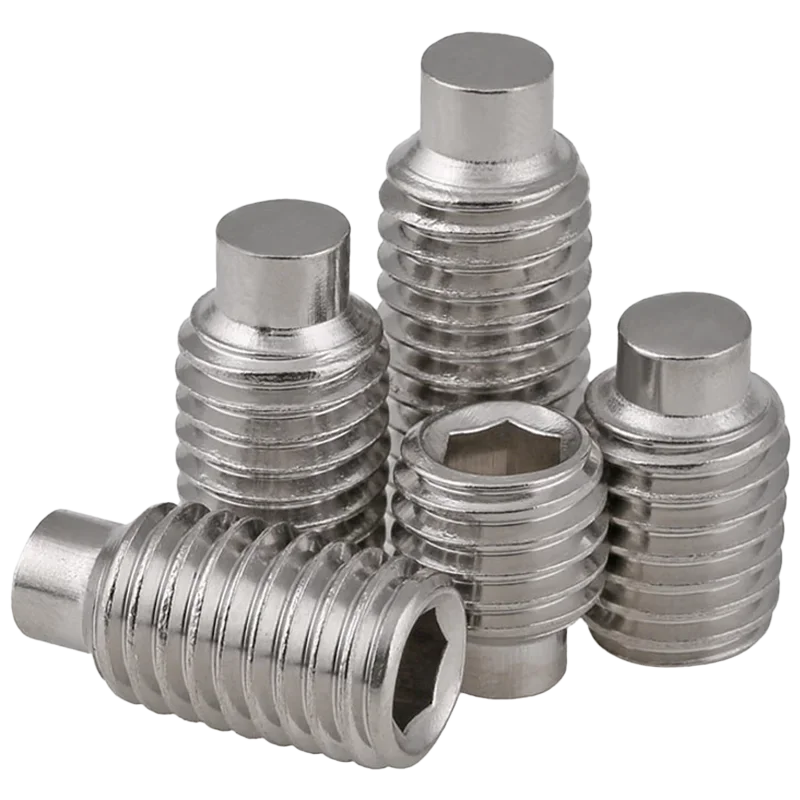 2pcs M12 Allen cylindrical convex end screws hex socket grups screw tightly set grup bolts stainless steel bolt 16mm-50mm long