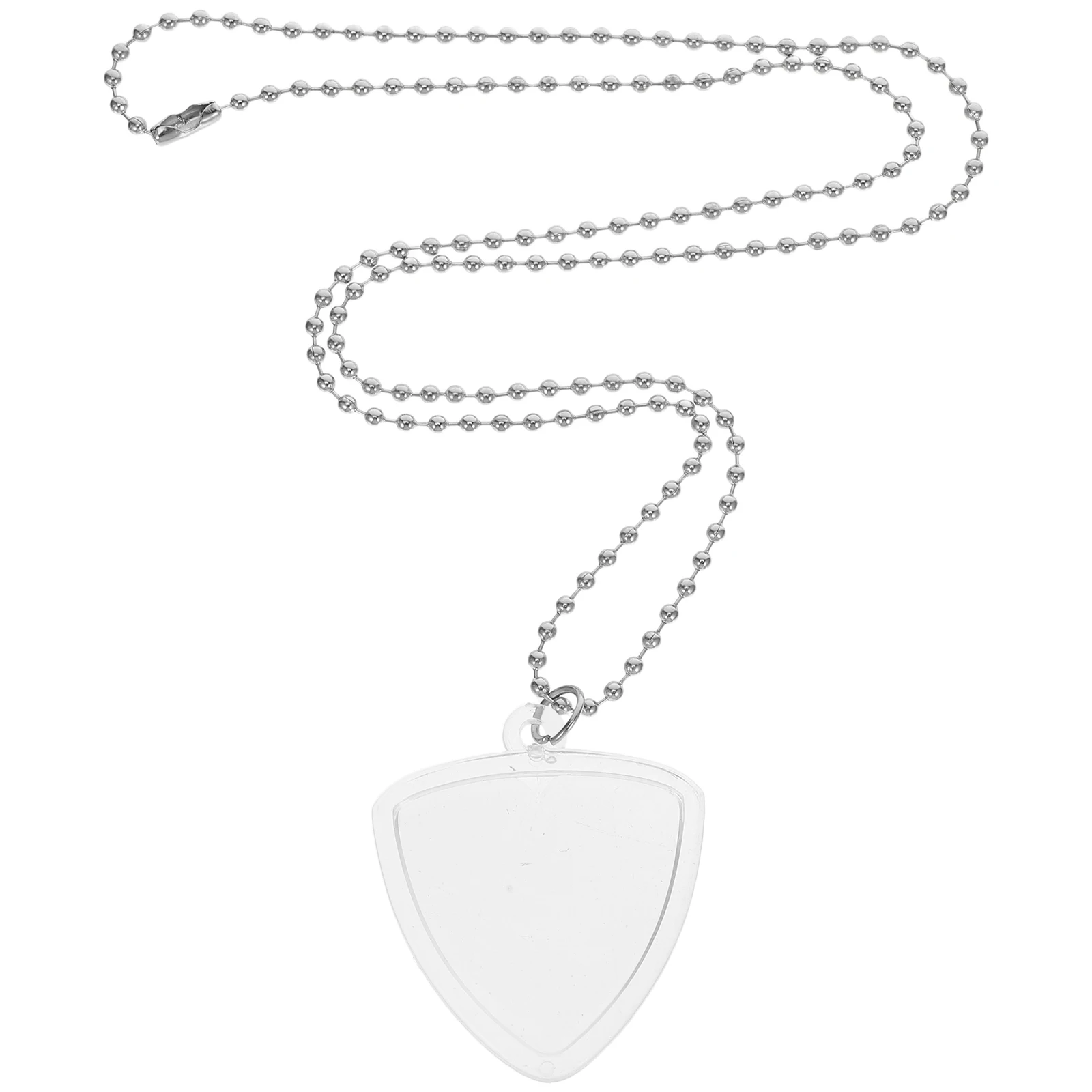 

Clear Guitar Pick Storage Necklace Transparent Picks Holder Container for Guitarists Bass Ukulele Universal Anti-Loss Travel