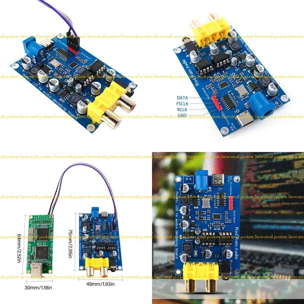

R1WD Audiophile ES9038 DSD512 Decoders Module With Power Supply 3V Output Processing Bluetooth-compatible Transmission