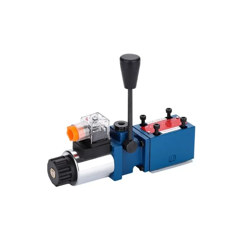 Hydraulic manual electric 3 position 4 way electromagnetic reversing valve