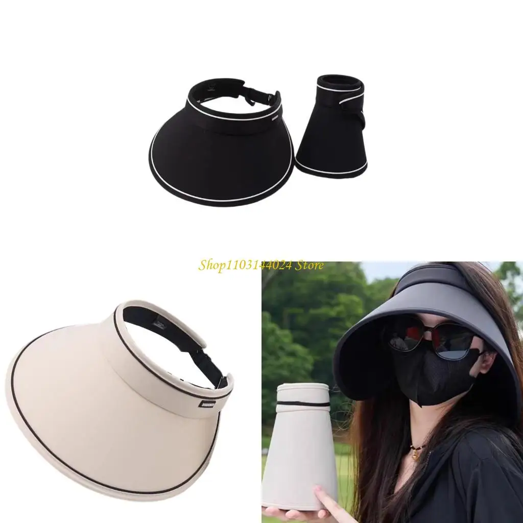 

N5KE Comfortable Sun Hat with Open Top Floppy Hat for Gardening and Outdoor Sports