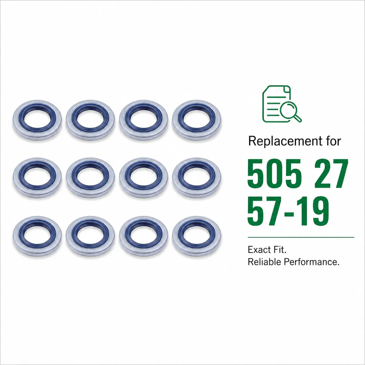 12Pcs Crank Oil Seal For Husqvarna 51 55 254 257 262 357 359 351 346XP Jonsered 2041 2045 2050 2159 GR 41 Parts OEM 505 27 57-19