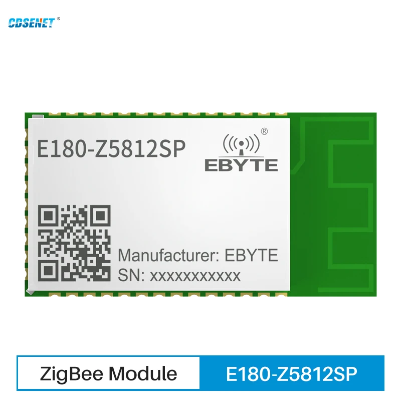 TLSR8258 ZIGBEE 3.0 Module Wireless Transceiver Receiver 2.4Ghz 12dBm 200m E180-Z5812SP CDSENET High Performance Stamp Hole PCB